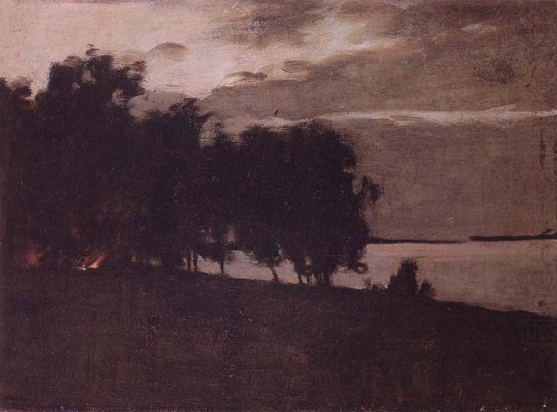 Warehouse fire, Levitan, Isaak